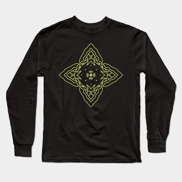 MANDALA T-SHIRT MANDALA 474 Long Sleeve T-Shirt by abcmandalaclothing